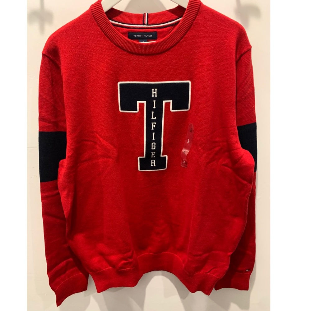 Tommy Hilfilger Red Sweater Male